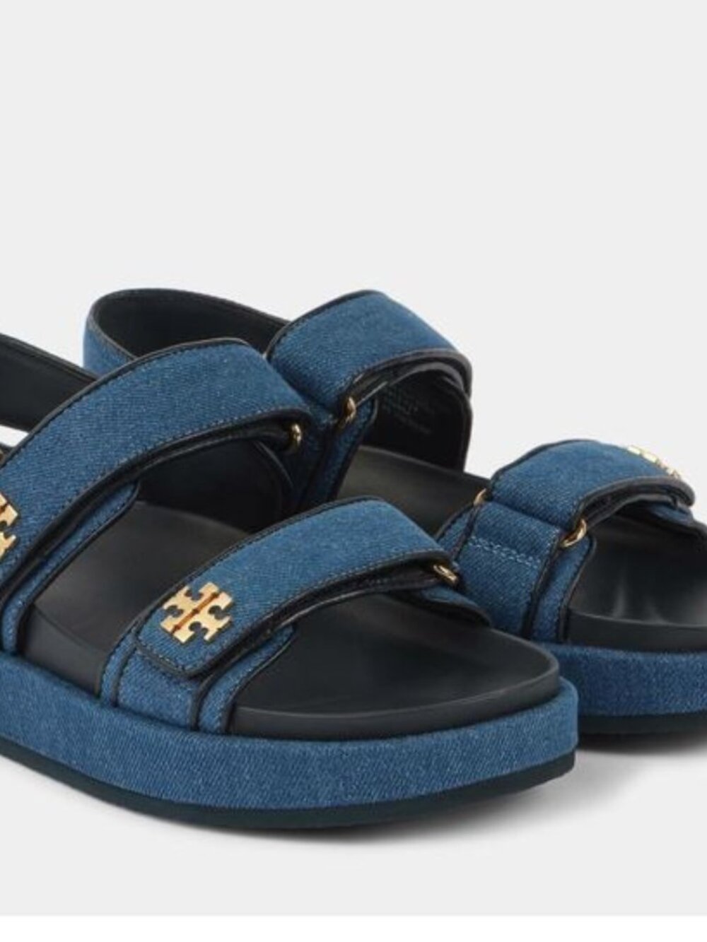 Brand New Tory Burch sz 8 kira sport sandal dark denim 158954